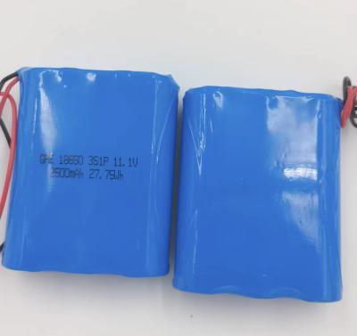 중국 리튬 이온 12V 재충전 가능한 배터리 팩 11.1V Li 이온 건전지 팩 2.5Ah 판매용