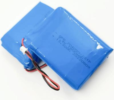 Chine La batterie faite sur commande de polymère de lithium emballe 704050 le paquet de batterie de 2S1P 7.4V 1800mAh Lipo à vendre
