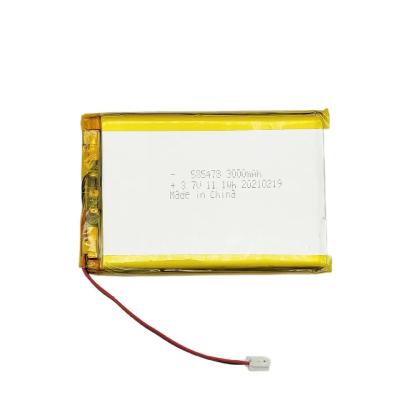 China 585478 3.7v 3000mah Lipo Lithium Ion Polymer Battery For Home Appliances for sale