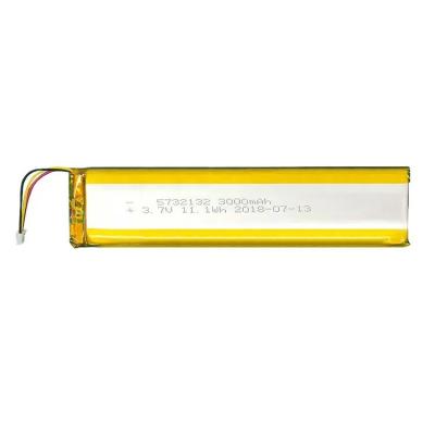 China KC Rechargeable 3.7V 3000mah Li Lithium Polymer Battery 5732132 For Car GPS Power Bank for sale