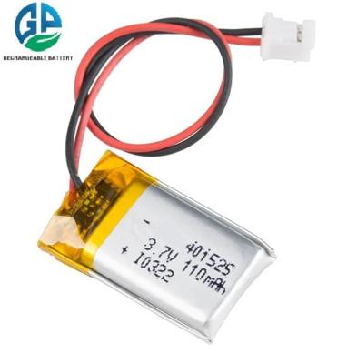 China 401525 Rechargeable Battery Pack 110mah 3000 Mah Rechargeable Lithium Li Ion Lipo Batteries 3.7V for sale