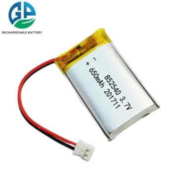 China 3.7v 650mah Lithium Polymer Battery Ds 852540 for sale
