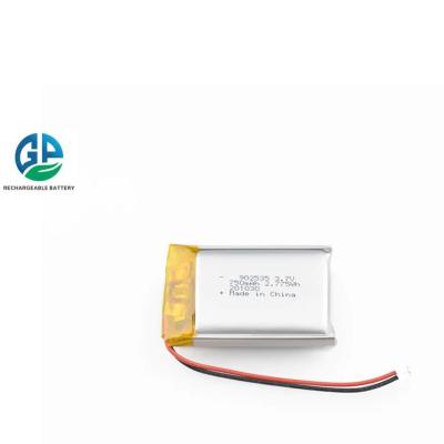 China 902535 750mah 3.7v Lithium Polymer Rechargeable Battery In Kids Cars for sale