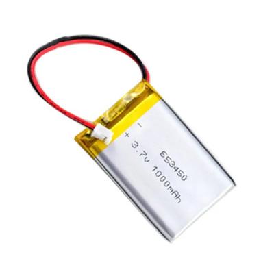 China 3.7v 653450 Lithium Polymer Battery Pack 1000mah 1200 Mah For Digital Ups en venta