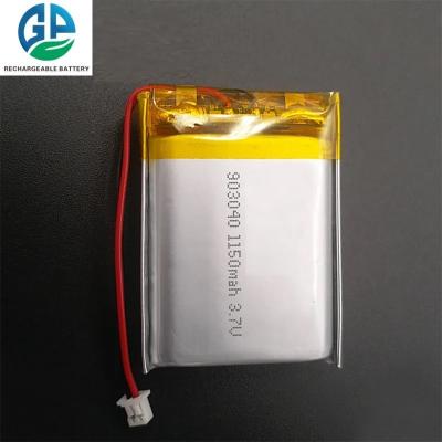 중국 3.7v 1150mah 903040 Rechargeable Lipo Battery 4.07wh 판매용