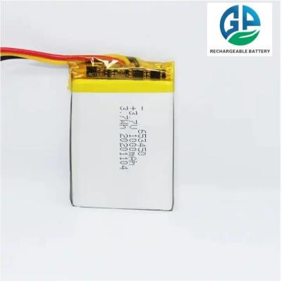 China KC Approved IEC62133 653450 3.7V 1000mAh Lithium Ion Li Polymer Battery  Pack 500times Cycle Life for sale