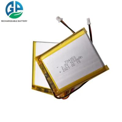 China KC IEC62133 Approve 704050 3.7v 1600mah Rechargeable Polymer Lithium Lipo Battery With Pcb Li-Polymer Battery for sale