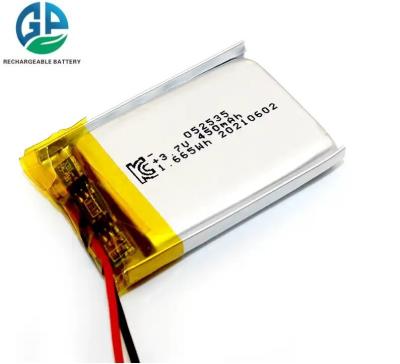Chine 3.7V 450mah Lipo 502535 Rechargeable Lithium Ion Polymer Battery Pack 3.7 V For Wireless Product/Blue Tooth Earphone à vendre