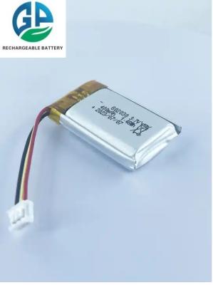 China 3.7v 400mah Rechargeable Li Ion Polymer Battery Pack 802030 500times Cycle life for sale