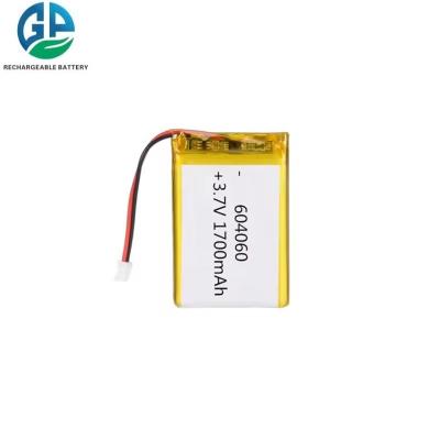 China KC Rechargeable Battery Pack High Capacity Charging Li Ion Lipo Battery 604060 1700mah 3.7v for sale
