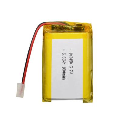 China UN38.3 3.7V 2000mAh 103450 Lithium Polymer Battery Pack For GPS for sale