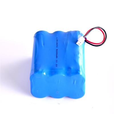 China 18650 3S2P 11.1V 5200mAh Lithium Ion Battery Pack 3C High Discharge Rate for sale