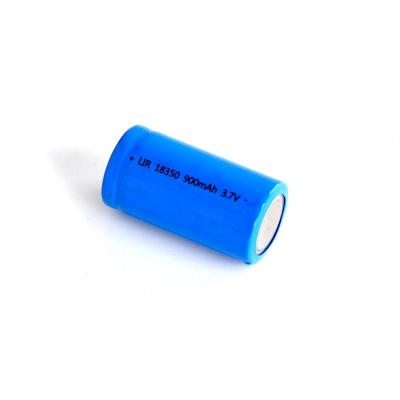 China 18350 Rechargeable Lithium Battery 3.7V 900mAh Flash Light Battery for sale