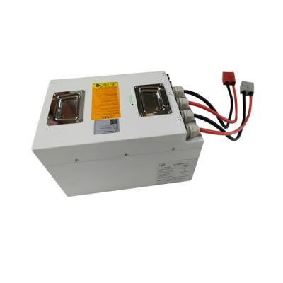 China Rechargeable Lithium Iron Phosphate Battery AGV 24V 60AH With LED for sale