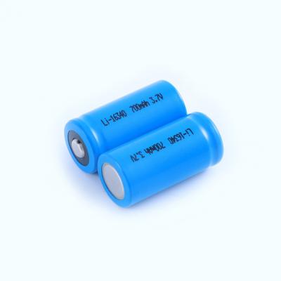 China CR123 ICR 16340 Rechargeable Battery 17335 3.7 V 700mah Li Ion Battery for sale
