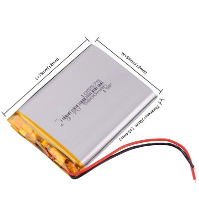 China 105575 3.7v Li Polymer Battery 5800mah Lithium Battery Cells For Power Bank for sale