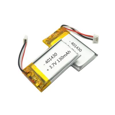 China 401430 180mAh 3.7 V Rechargeable Lithium Polymer Battery Pack for sale