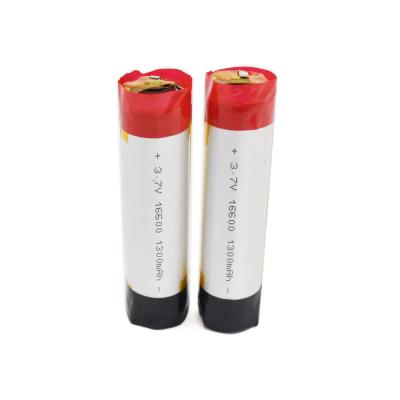 China Round Electronic Cigarette 350mAh 16600 10C 3.7v Lithium Battery Cells for sale