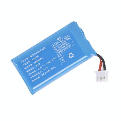 China UL 113056 3.7V 2000mAh Rechargeable Lipo Battery For Wearable Device for sale