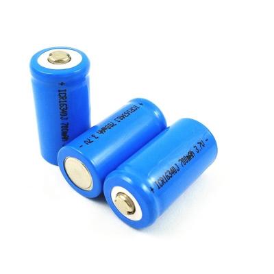 China 3.7V 750mAh 16340 CR123A Rechargeable Lithium Ion Battery for sale