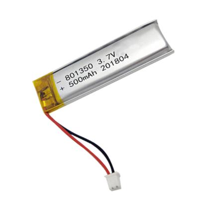 China 801350 Rechargeable Lipo Battery 3.7V 500mAh For Medical Device for sale