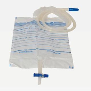 Китай Устранимый медицинский мешок PVC 2000ML мочевыделительный с пушпульными клапанами для жидкостного ведущего WL2007 продается