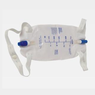China Single Use 500ml, 1000ml Medical Grade PVC Urine Leg Bag with Twist Valve WL2010 for sale