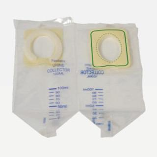 China l00ml, 200ml PVC Film, Adhesive Paper , Sponge Paediatric Urine Collector / Urinary Bag WL2011 for sale