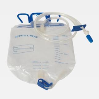 China 2000ML PVC Urine / Urinary Bag With Silicone Soft Chamber, Filter, Cross Bottom Valve WL2006 for sale