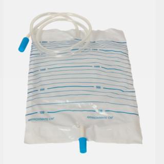 China Cross Valve Medical PVC Urinary Bag for Liquid - Leading and Urine Collection WL2002 for sale