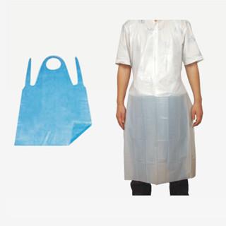 China Disposable Waterproof LDPE / HDPE / PE Apron Non Woven Dressing For Factory, Hospital WL6015 for sale