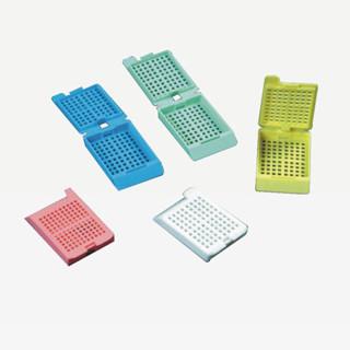China White, Yellow, Green POM / PP Embedding Cassette Biopsy For Medical Laboratory Devices WL13027 for sale