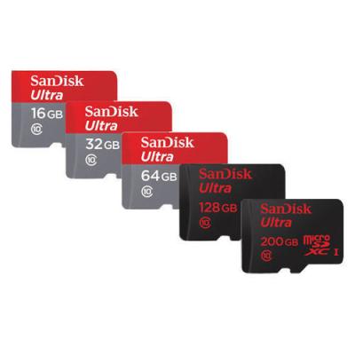 China Sandisk 16GB 32GB 64GB 128GB 200GB Micro SD SDHC Micro SDXC Class10 Flash Memory Card for sale