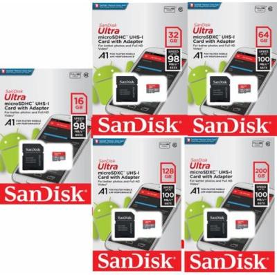 China 16/32/64/128GB/200GB SanDisk Ultra Micro SD SDXC CLASS10 MEMORY CARD 100MB/s for sale