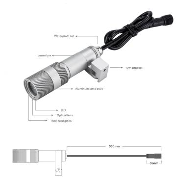 China COB 5W outdoor IP65 modern LED spot lighting for building wall /LED garden light for park for sale