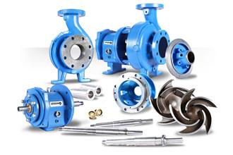 China ANSI standard pump parts Goulds 3196 impeller, cover, casing, shaft and sleeves for sale