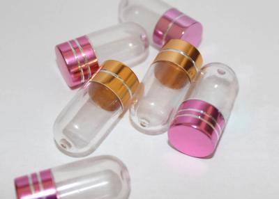 China 15mm PS Clear Plastic Pill Bottles Container One Capsule for sale