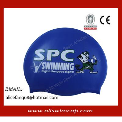 China Customized logo swimm caps for sale
