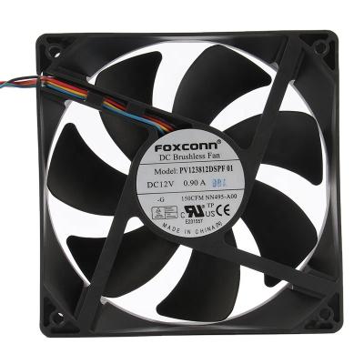 China Hotels All New Foxconn 12038 12V 0.9A 120X120X38MM 12CM PV123812DSPF01 DELL Connector Industrial Extractor Centrifugal Fan for sale