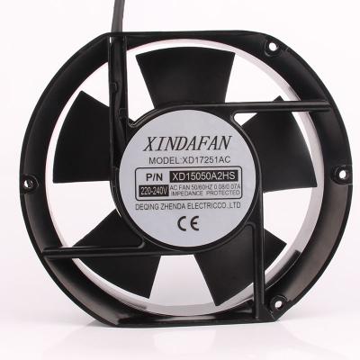 China Hotels XINDAFAN XD17251AC XD15050A2HS 220V 240v 0.07A 150X150X50MM 15cm Centrifugal Hotel Heat Dissipation Ventilation Industrial Exhaust Fan for sale