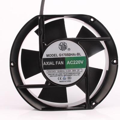 China New original Sino-foreign Kowloon 17050 170X50 G17050HA2BL/G17050HA3BL axial flow centrifugal fan for hotels for sale