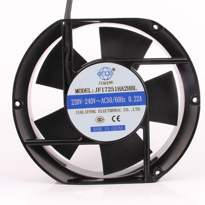 China New JIAFENG JF17251HA2HBL 220V 0.22A 17cm Centrifugal Fan for Hotels Exhaust Ventilation Industrial Brushless Cross Flow Extractor for sale