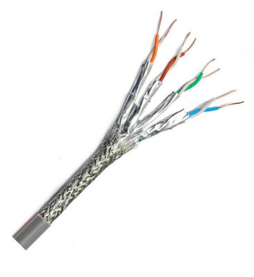 China 22awg 4PR Network Patch Cords Cat 8 Ethernet Cable 50 Ft 0.5mm 0.58mm for sale