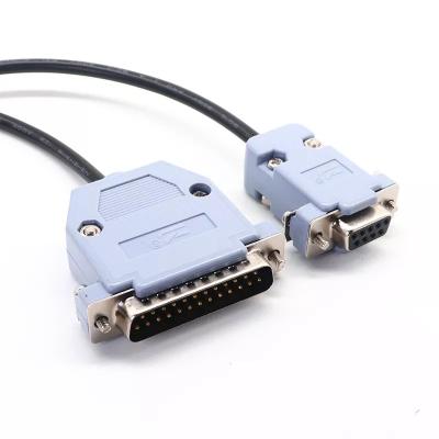 China Modular Housing 1.8M RS232 Communication Cables DB9 Female To DB25 Male for sale