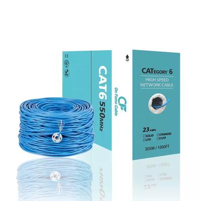 Китай 23Awg Cat6 Lan Cable 305m Сетевые патч-корды TIA-568-C.2 продается