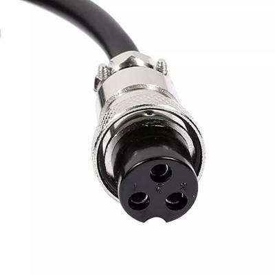 China 3mm 3.5mm 5.5mm GX16 Female 4 Pin Aviation Connector Cable for sale