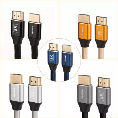 China HDR TDR Test 48gbps Gold Plated 4k HDMI Cable 120Hz Supports Ethernet 3D 4K HDTV for sale