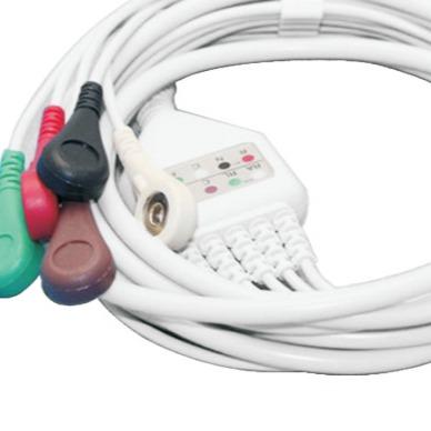 Κίνα Κουμπί ECG Snap Cable Physical Therapy Electrodes Cable OEM προς πώληση