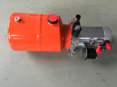 China Orange 6L Steel Tank DC Compact Hydraulic Power Unit for Dump Trailer for sale