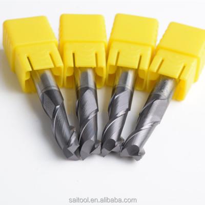 China CNC Machine Tools 2flutes Process Square Carbide End Mill / Used Carbide End Mill Cutter For Woodworking And Metal Steel for sale